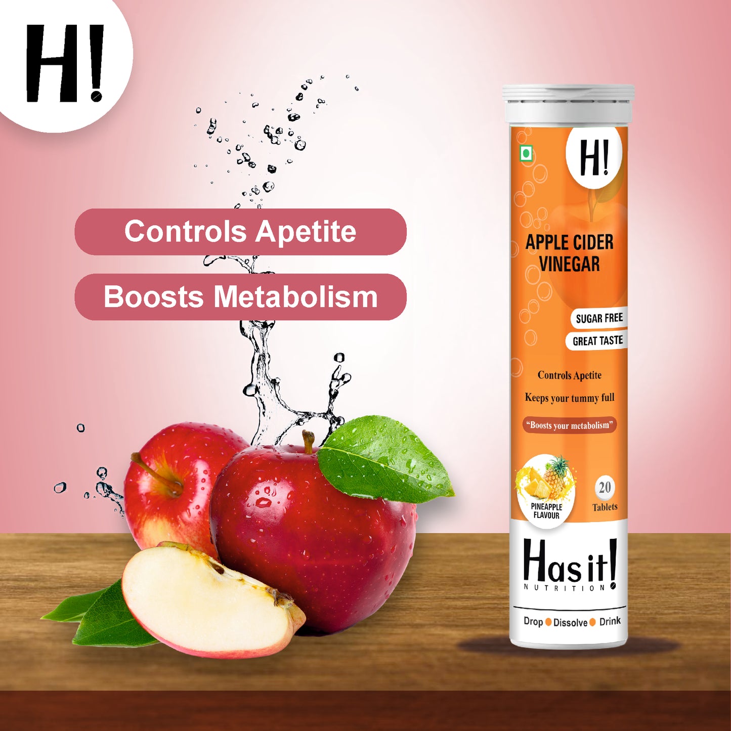 Apple Cider Vinegar "ACV"| Weight Loss| Has It Effervescent Tablet