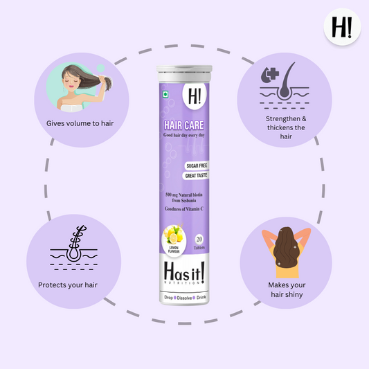 Hair Care| Has It Effervescent tablet| Contains Sesbania (Plant based biotin)