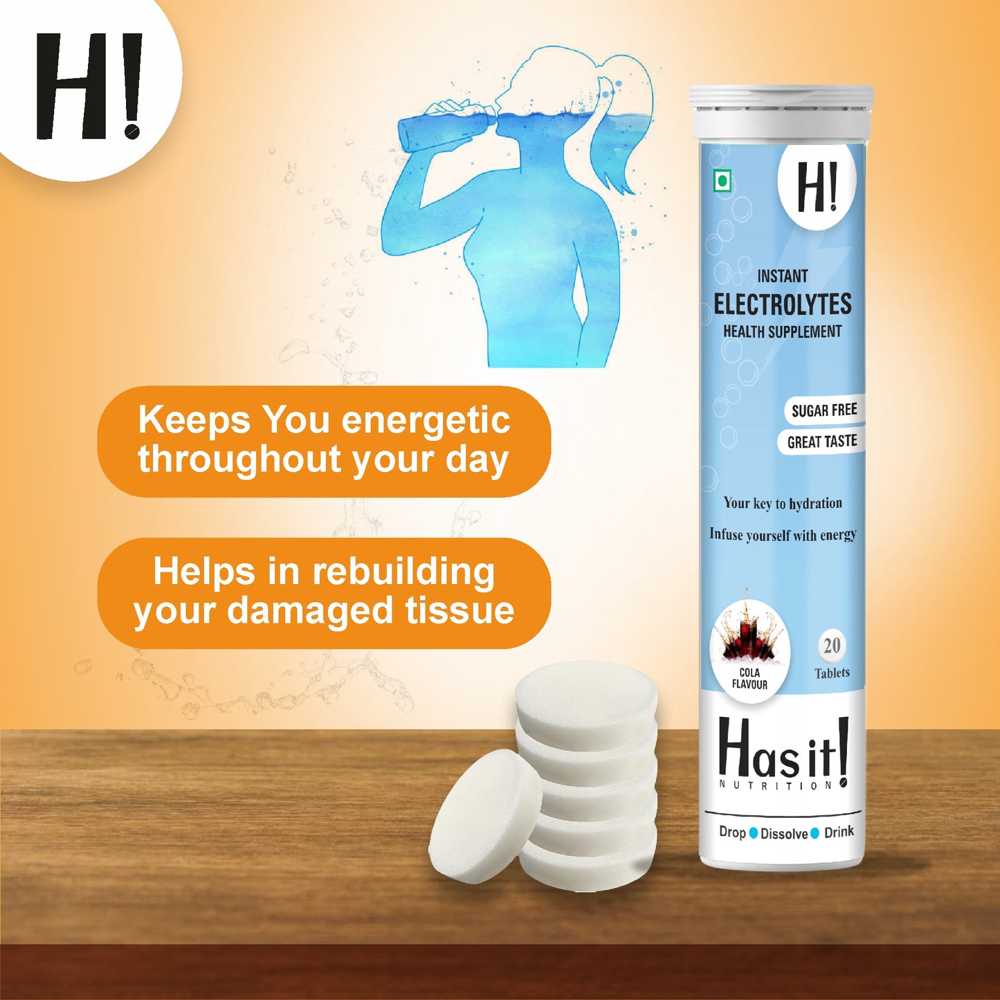 Electrolytes| Has It Effervescent tablets