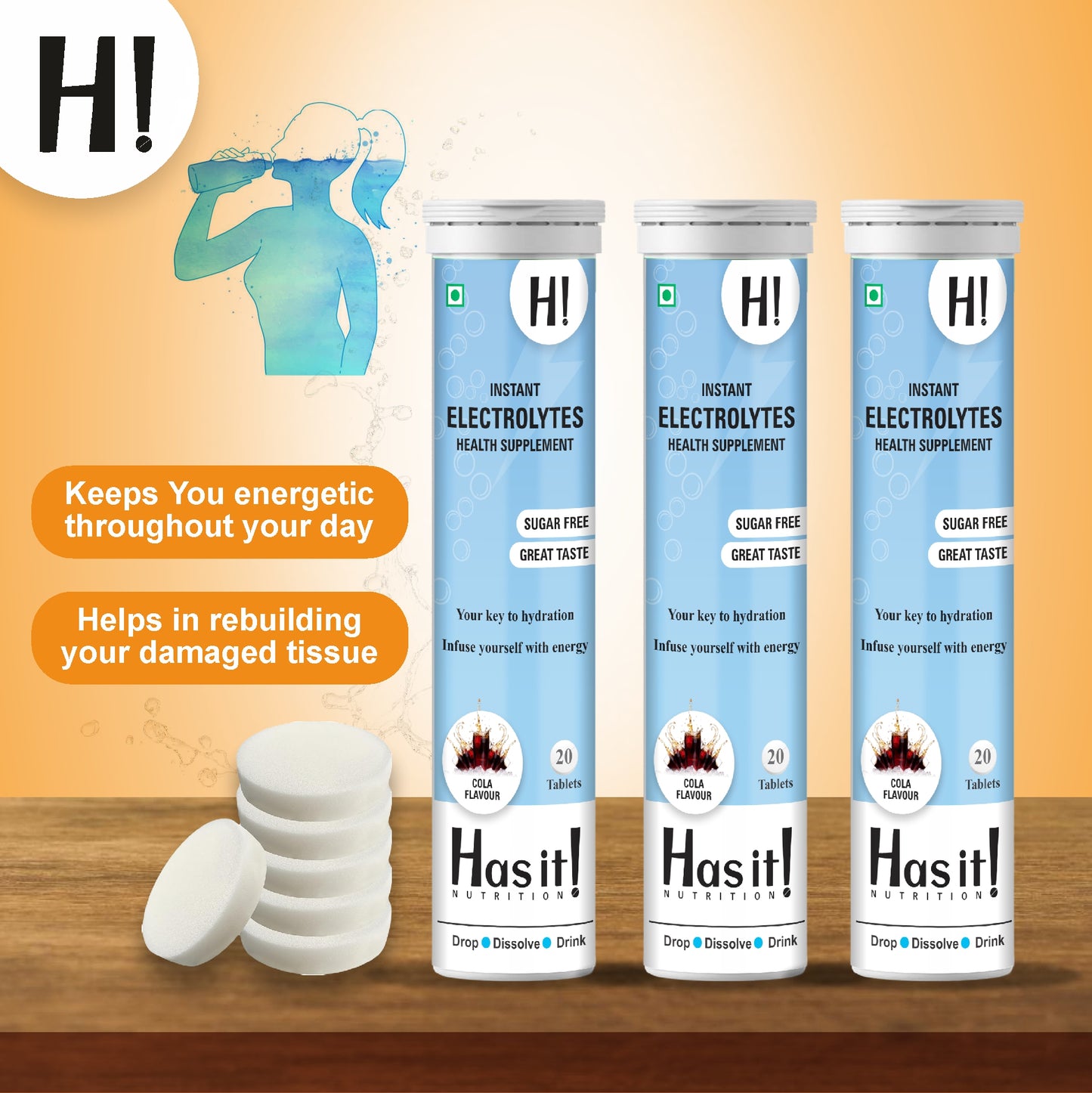 Electrolytes| Has It Effervescent tablets