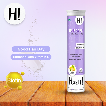 Hair Care| Has It Effervescent tablet| Contains Sesbania (Plant based biotin)