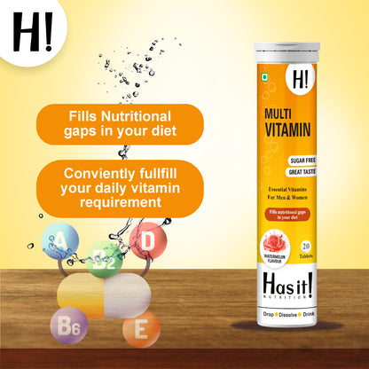 Has It| Multivitamins Effervescent Tablets | Every essential multivitamin