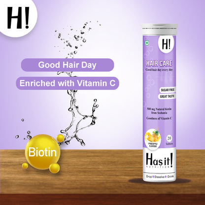 Hair Care| Has It Effervescent tablet| Contains Sesbania (Plant based biotin)