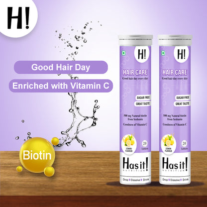 Hair Care| Has It Effervescent tablet| Contains Sesbania (Plant based biotin)