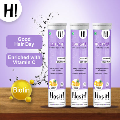 Hair Care| Has It Effervescent tablet| Contains Sesbania (Plant based biotin)