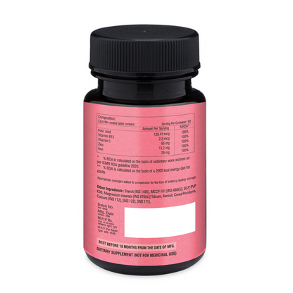 Hasit Iron For Women | Pack Of 60 Tablets