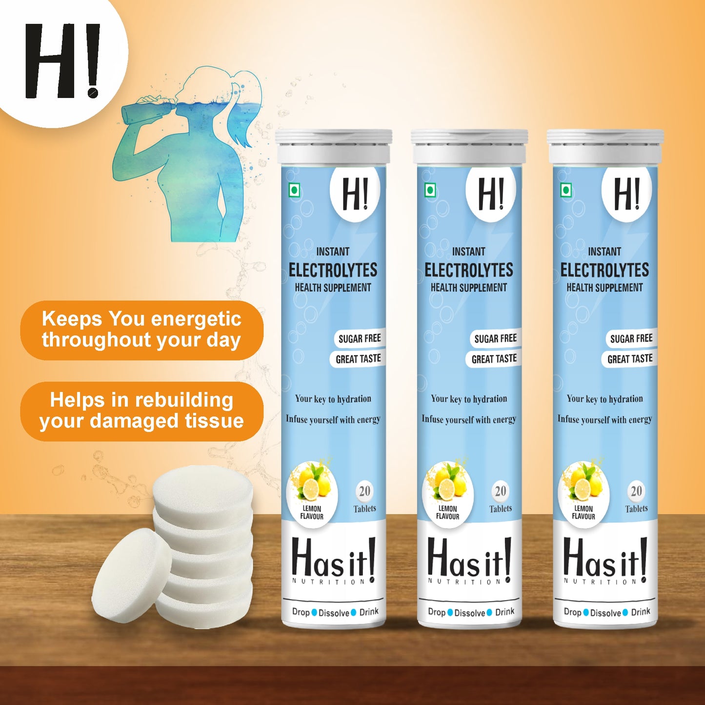 Electrolytes| Has It Effervescent tablets