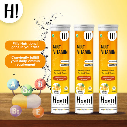 Has It| Multivitamins Effervescent Tablets | Every essential multivitamin