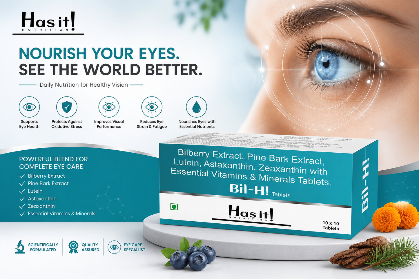 Bill -Hi| 10x10| Pack of 100 Tablets